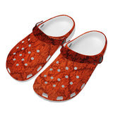 Valorē Crocs Clogs - Crimson Oxford - Sizes: Women US5.5-Men US14