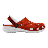 Valorē Crocs Clogs - Crimson Oxford - Sizes: Women US5.5-Men US14