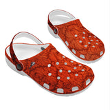 Valorē Crocs Clogs - Crimson Oxford - Sizes: Women US5.5-Men US14