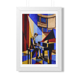 "Pianist at the Mahaffey" | Framed Giclée Print