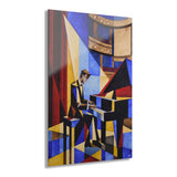 "Pianist at the Mahaffey" | Acrylic Giclée | 2 Sizes