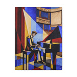 "Pianist at the Mahaffey" | Fine Art Canvas | Limited-Edition
