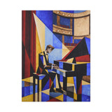 "Pianist at the Mahaffey" | Fine Art Canvas | Limited-Edition