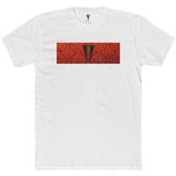 Valorē Logo Tee - Crimson Oxford V Banner - Unisex