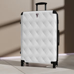 Valorē Hardshell Trolley Suitcase - 3 Sizes - White Diamond Oxford