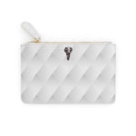 Valorē Saffiano Mini Clutch - White Diamond Oxford