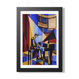 "Pianist at the Mahaffey" | Framed Giclée Print