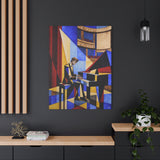 "Pianist at the Mahaffey" | Fine Art Canvas | Limited-Edition