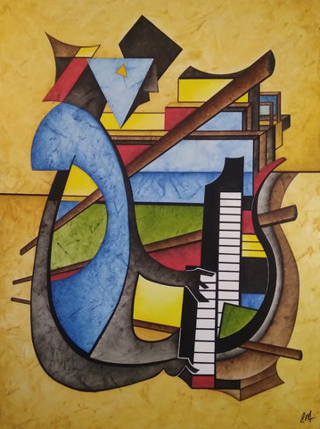 Original Oil Painting | 'The Pianist'