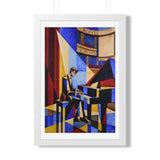 "Pianist at the Mahaffey" | Framed Giclée Print