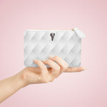 Valorē Saffiano Mini Clutch - White Diamond Oxford