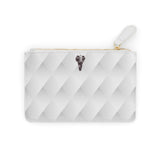 Valorē Saffiano Mini Clutch - White Diamond Oxford