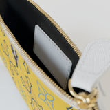 Valorē Saffiano Mini Clutch - Yellow Oxford