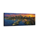 "St Pete Panoramic No. 2" | Mixed Media Giclée on Canvas