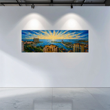 "St Pete Panoramic No. 1" | Mixed Media Giclée on Canvas