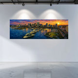 "St Pete Panoramic No. 2" | Mixed Media Giclée on Canvas