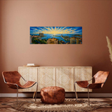 "St Pete Panoramic No. 1" | Mixed Media Giclée on Canvas
