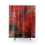 Industrial Minimalist. Fabric Shower Curtain1