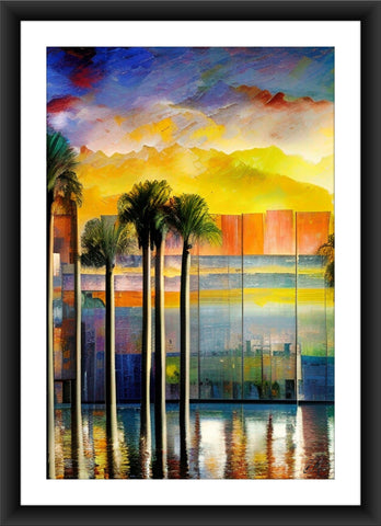 'Beach Drive Sunrise' | Framed Giclée Print